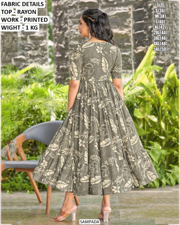 Vacation Wear Short One Piece Fit And Flair Rayon Printed Midi Dresses For Women