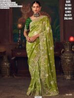 A Celebration Of Indian Heritage, This Silk Sarees With Traditional Embroidery In Vibrant Colours!