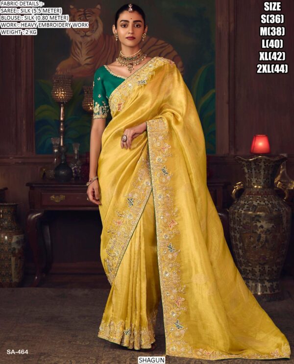 A Celebration Of Indian Heritage, This Silk Sarees With Traditional Embroidery In Vibrant Colours!
