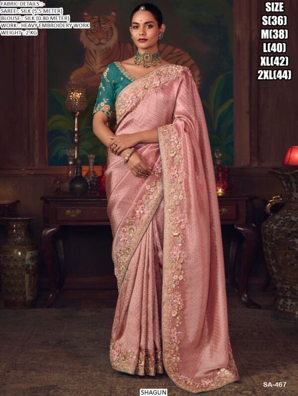 A Celebration Of Indian Heritage, This Silk Sarees With Traditional Embroidery In Vibrant Colours!
