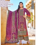 Digital Printed Pure Crape Silk Readymade Pakistani Suits With Original Mirror Work