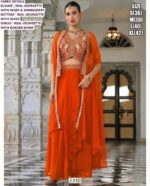 Luxurious Designer Indo-Western Three-Piece Set: Embroidery And High Material Elegance