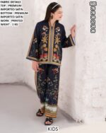 Kid's Imported Satin Cord Sets For This Summer In Bright And Vibrant Colours With Unique Design