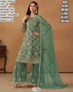 Pakistani Suits In Net With Beautiful Sequence Embroidery Work, Ready To Wear Collection