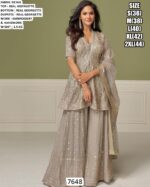 Shop This Georgette Glamorous Work Detailing Plazo Salwar Suits Online For Indian Weddings