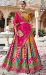 Banarasi Silk Lehenga Choli Collection Featuring Intricate Zari Weaving, Traditional Motifs And Heavy Work
