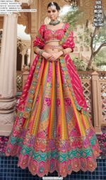 Banarasi Silk Lehenga Choli Collection Featuring Intricate Zari Weaving, Traditional Motifs And Heavy Work