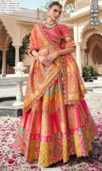 Banarasi Silk Lehenga Choli Collection Featuring Intricate Zari Weaving, Traditional Motifs And Heavy Work