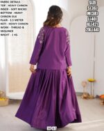Dusty Purple Designer Party Wear Lehenga Choli With Jacket: Shine At Every Celebration