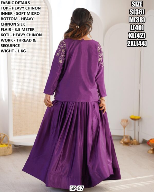 Dusty Purple Designer Party Wear Lehenga Choli With Jacket: Shine At Every Celebration