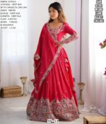 Sequence Embroidery Work Crepe Silk Lehenga Choli For Wedding Ceremony, Evening Or Occasions