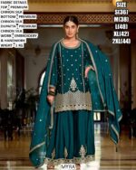 Handwork And Embroidered Designer Plazo Style Salwar Suits Is Designed For Wedding Celebrations