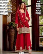 Handwork And Embroidered Designer Plazo Style Salwar Suits Is Designed For Wedding Celebrations