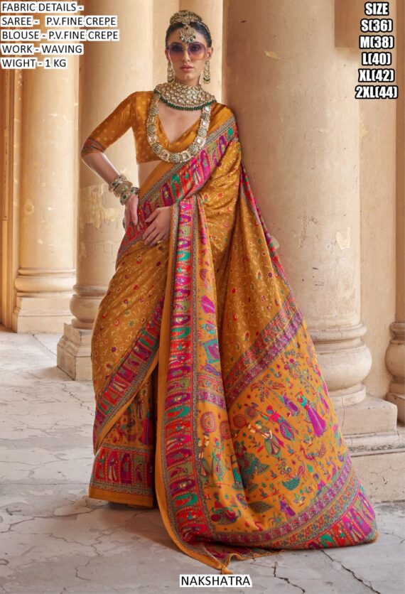 Nakshatra Presents A Stunning Party And Festival Wear Designer Un-Stitched Sarees