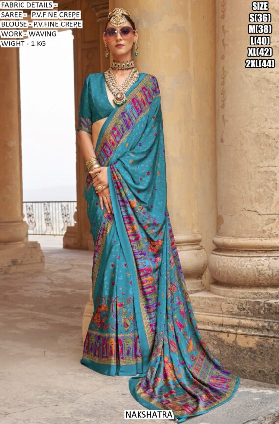 Nakshatra Presents A Stunning Party And Festival Wear Designer Un-Stitched Sarees
