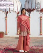 Fully Stitched Crushed Shimmer Hand Work Party Wear Suit In Candy Pink Colour!