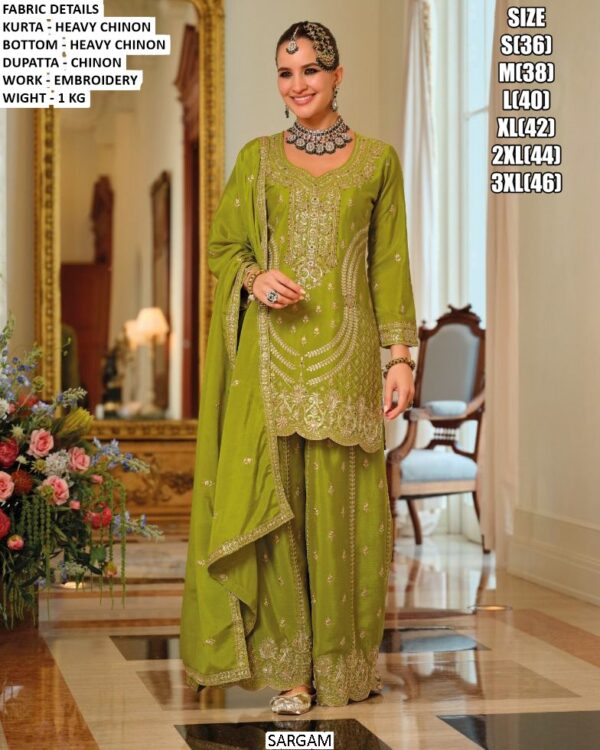 Beautiful Pakistani Salwar Suits Made With Heavy Chinon, Perfect For Special Occasions. Shop Now!
