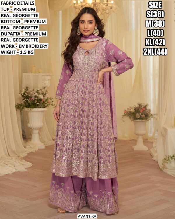 Classic Look For This Wedding Season With This Embroidery Anarkali Salwar Kameez Suits