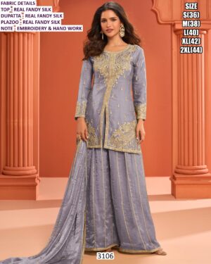 Glamorous Embroidery With Hand Work Fendy Silk Stunning And Comfortable Ethnic Suits