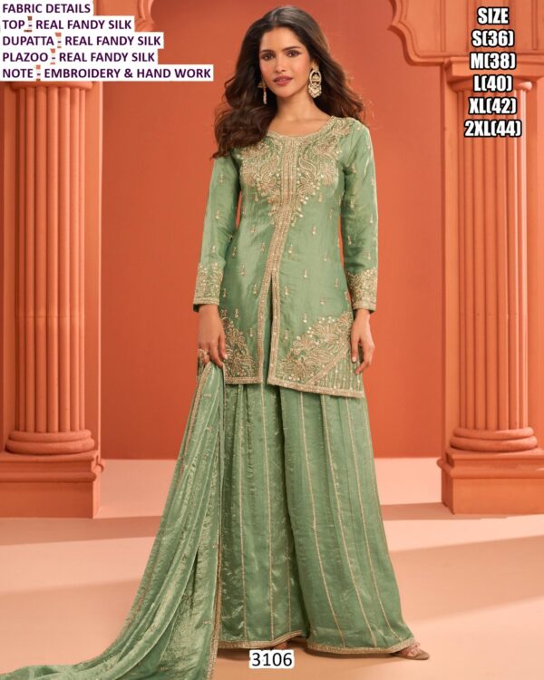 Glamorous Embroidery With Hand Work Fendy Silk Stunning And Comfortable Ethnic Suits