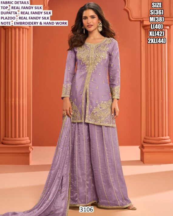 Glamorous Embroidery With Hand Work Fendy Silk Stunning And Comfortable Ethnic Suits