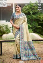 Indian Cultural South Silk Sarees And Blouses With Elegantly Woven With Zari Work