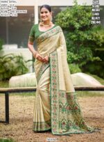 Indian Cultural South Silk Sarees And Blouses With Elegantly Woven With Zari Work