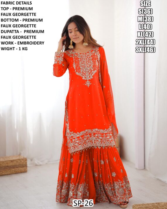 Make An Ultimate Classic Beauty With This Designer Faux Georgette Salwar Suits
