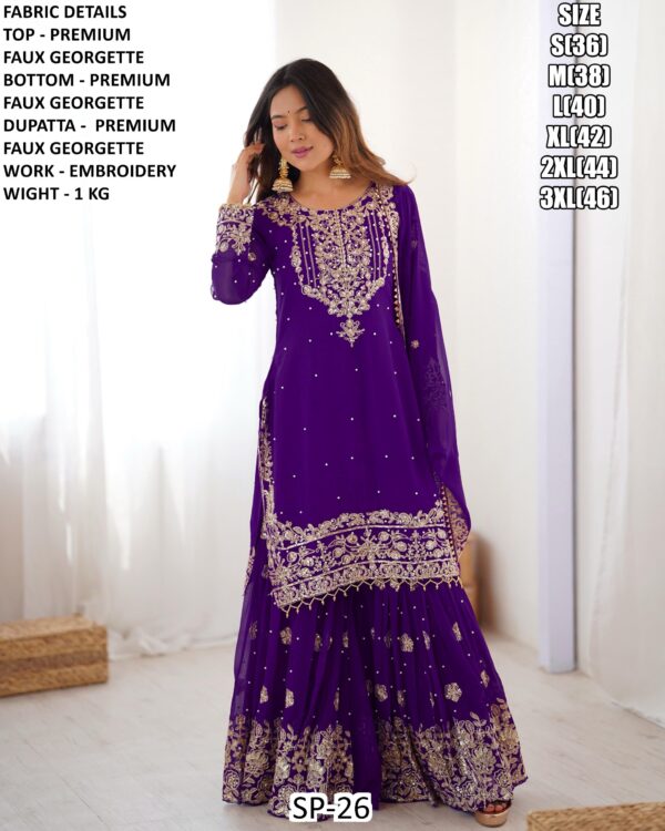 Make An Ultimate Classic Beauty With This Designer Faux Georgette Salwar Suits
