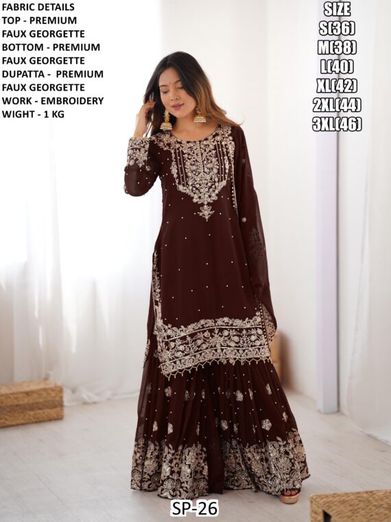Make An Ultimate Classic Beauty With This Designer Faux Georgette Salwar Suits