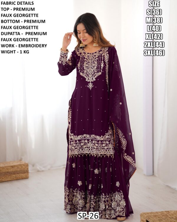 Make An Ultimate Classic Beauty With This Designer Faux Georgette Salwar Suits
