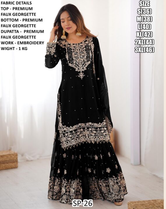 Make An Ultimate Classic Beauty With This Designer Faux Georgette Salwar Suits