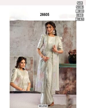 Shop The Best Quality Cocktail And Evening Wear Drape Sarees For Women - One Minute Sarees