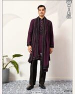 Beautiful Embroidery Work Viscose Silk Men's Readymade Kurta With Traditional Dupatta