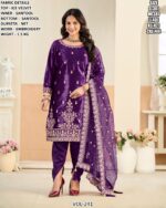 Buy Ice Velvet Amazing Embroidered Tulip Pant Style Salwar Suits - Four Piece Catalogue