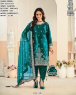 Buy Ice Velvet Amazing Embroidered Tulip Pant Style Salwar Suits - Four Piece Catalogue