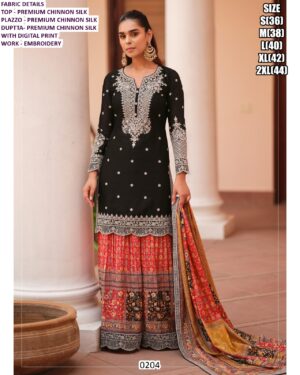 Party Wear Style Premium Chinon Silk Embroidered With Digital Printed Salwar Suits Catalogue