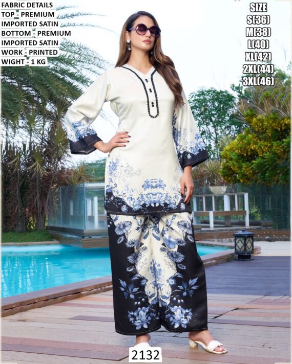 Elevate Your Everyday Style With This Stunning Co-ord Set Crafted In Premium Imported Satin