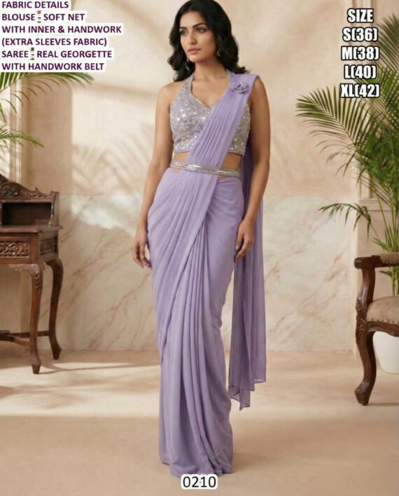 Trending Style New Fancy Ready To Wear Soft Net Party Sarees For Women