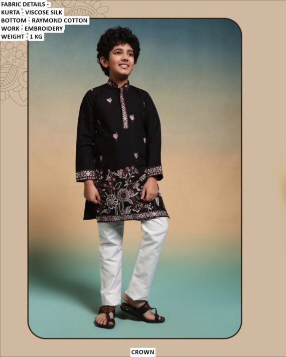 Viscose Silk Kurta Set For Your Kid: Perfect Outfit For Weddings, Festivals And Family Functions