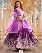 Ready To Wear Lehenga Choli With Thread And Sequins Embroidery In Ombre Gold Crush Fabric