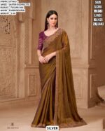 Make Dazzling And Alluring Look In Parties With Our Collection Of Double Shaded Satin Georgette Sarees