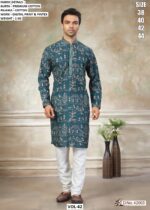 Premium Cotton Men's Kurta Pajama Elegant Fit, All-Day Comfort And Perfect For Every Occasion