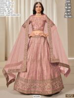 Graceful Blush Pink And Beige Colour Art Silk Embroidered Lehenga Choli For Your Weddings