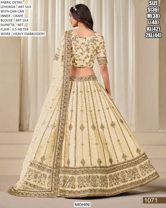 Graceful Blush Pink And Beige Colour Art Silk Embroidered Lehenga Choli For Your Weddings