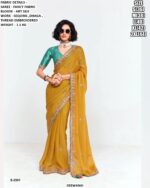 Our Latest Saree Catalogue Is Crafted In Premium Fancy Fabric, Enriched With Sequins, Dhaga And Embroidery