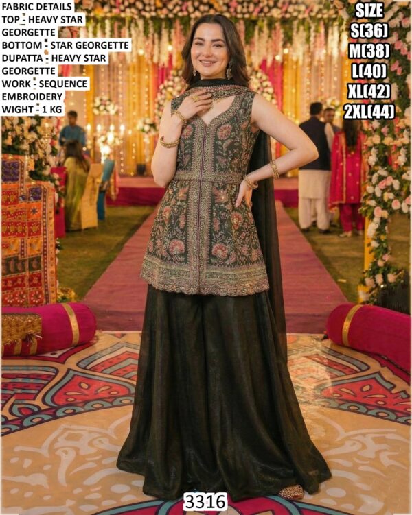 Heavily Embroidery Worked Wedding Style Pakistani Suits In Heavy Star Georgette