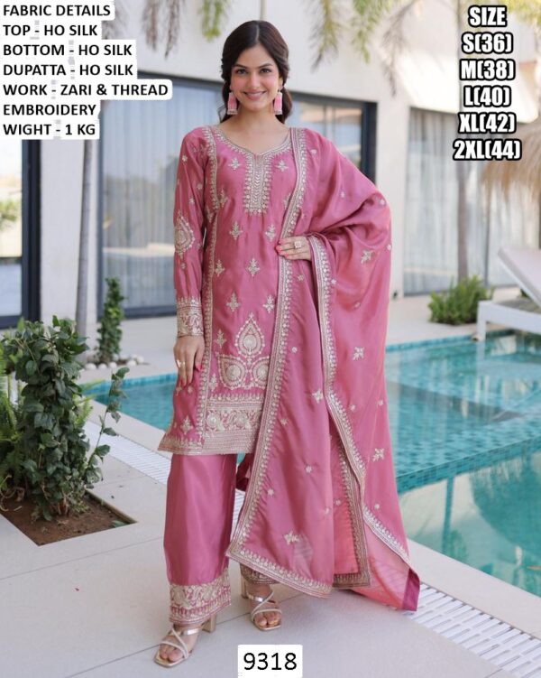 Make You Feel Effortlessly Graceful With Our Latest Ho Silk Embroidered Salwar Suit Sets