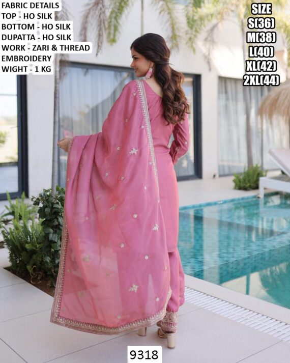 Make You Feel Effortlessly Graceful With Our Latest Ho Silk Embroidered Salwar Suit Sets