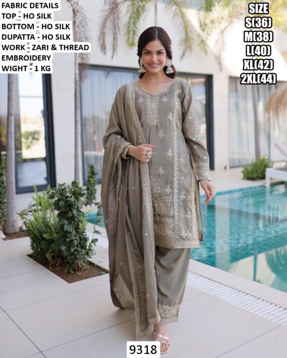 Make You Feel Effortlessly Graceful With Our Latest Ho Silk Embroidered Salwar Suit Sets